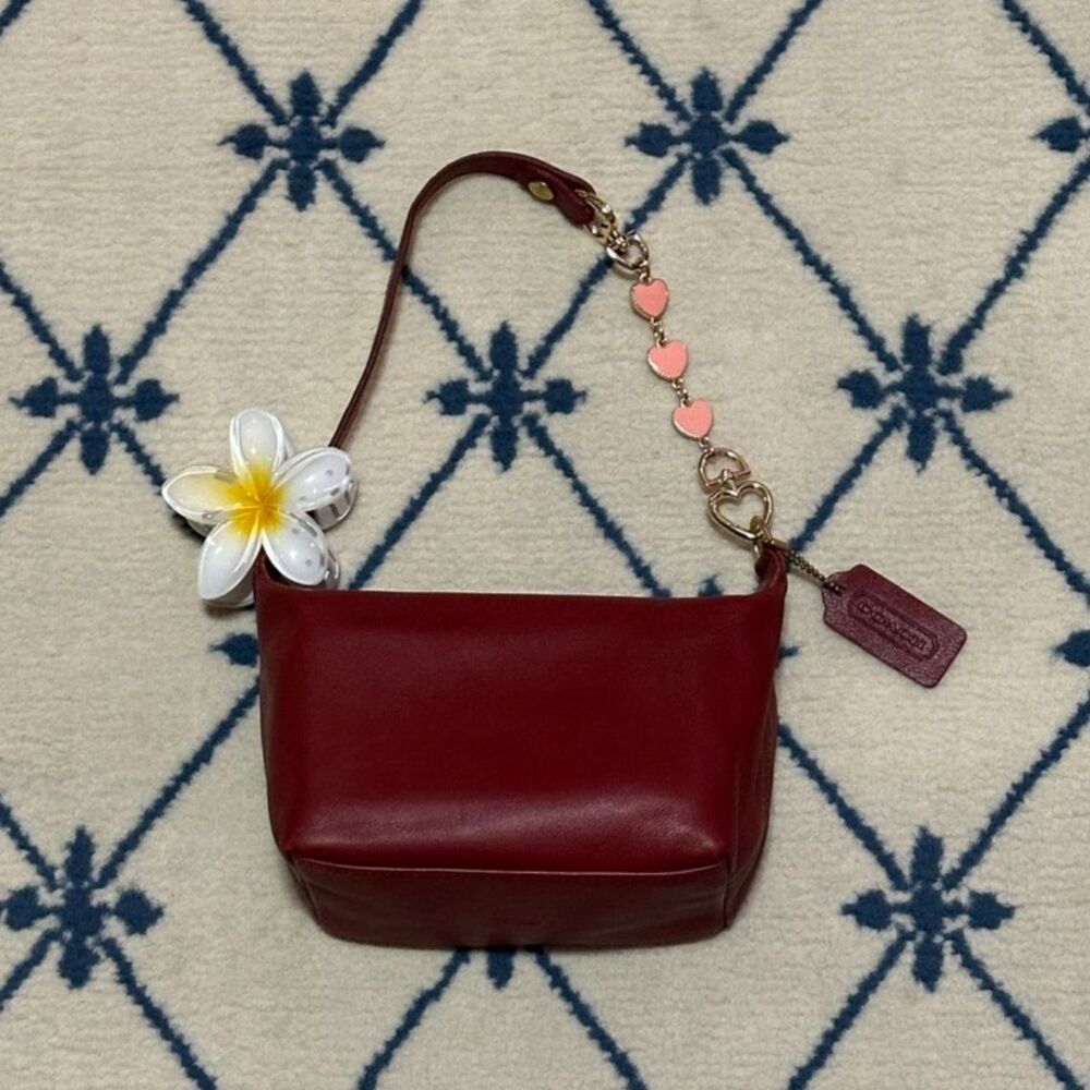 Coach Vintage Legacy Classic Pouch Mini Shoulder Bag - Red
